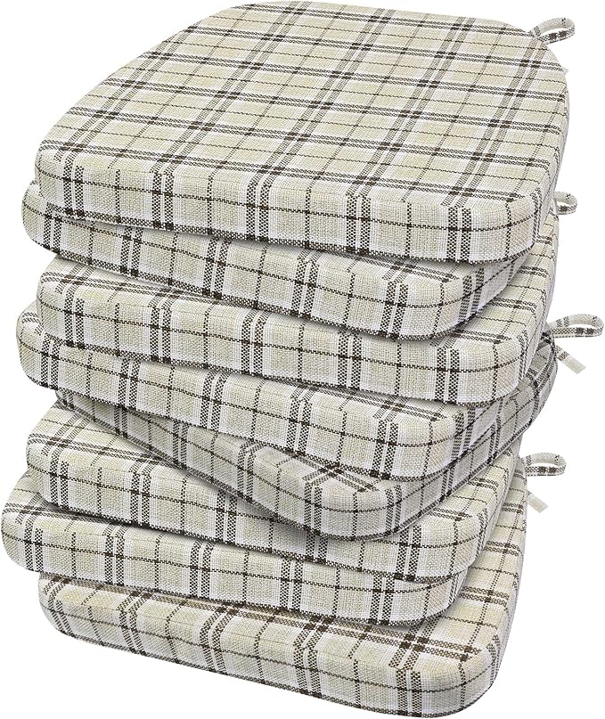 AAAAAcessories D-Shaped Chair Cushions, Machine-Washable Cover by AAAAAcessories