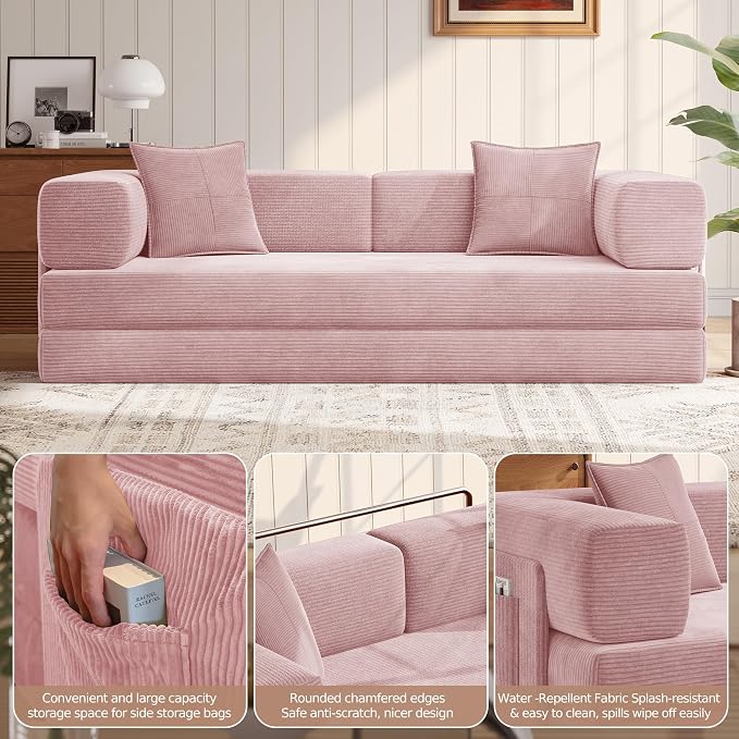 MoonSpeak 78.8''Sleeper Couch Bed - Image 5