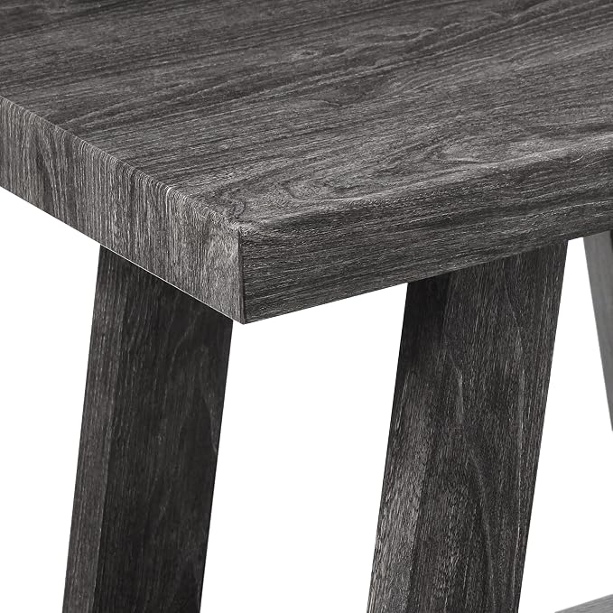 Roundhill Furniture Athens Contemporary Wood Shelf Side Table - Image 5