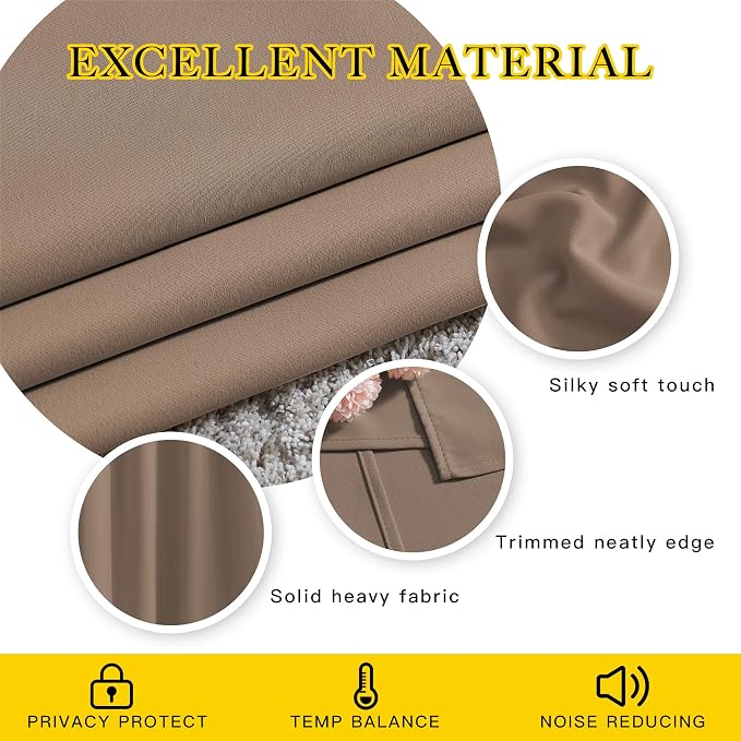 NICETOWN Light Reducing Grommet Curtains - Image 5