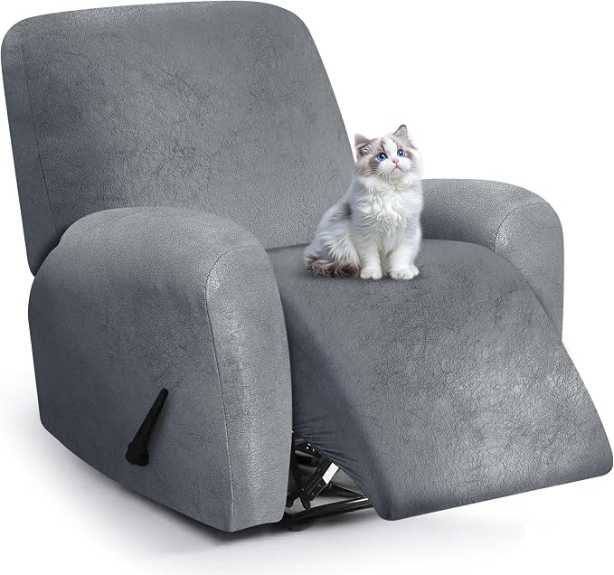 ANARACHON Leather Look Recliner Chair Covers, 4-Pieces Stretch Recliner Cover by ANARACHON