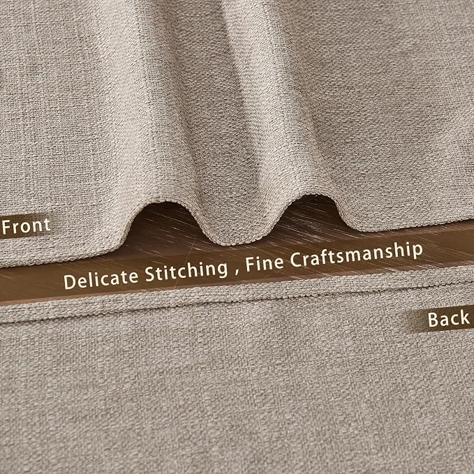 BALCONY & FALCON Placemats Set of 4 Faux Linen Cloth Place Mats Washable - Image 6