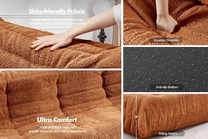 Bean Bag 3-Seater Chair Big Sofa Beanbag Chair - Image 6