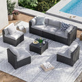 Aoxun 7 Piece Patio Furniture Set, Wicker Rattan Patio Sectional Sofa, Outdoor by Aoxun