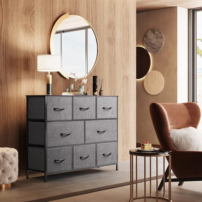 WLIVE 8 Drawer Dresser for Bedroom, Fabric Dresser - Image 2