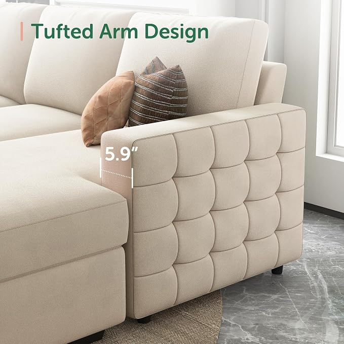 HONBAY Sectional Sleeper Sofa - Image 5
