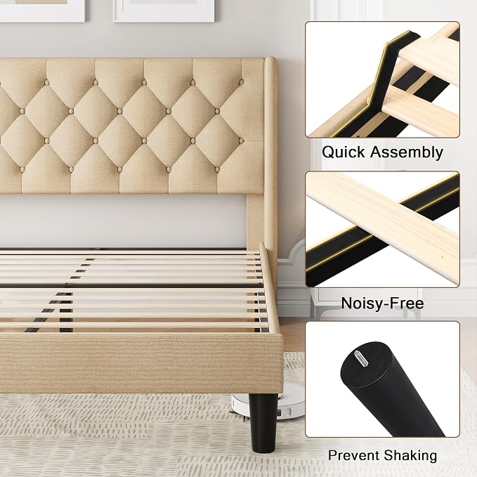 Einhomn Full Size Platform Bed Frame - Image 6