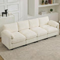 114'' Sectional 4 Seater Couch, Oversized Modular Couches by HATPPTO