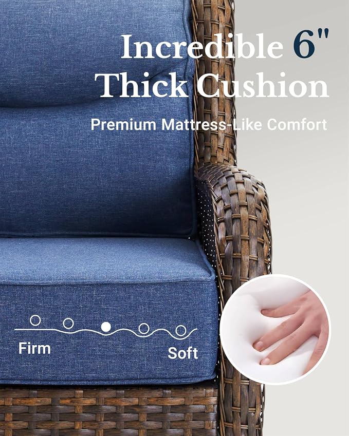 HILLGA Luxury High Back Patio Furniture Set - Image 3