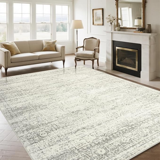 Washable Rugs 9x12 Area Rugs for Living Room, Dining Room- Large Ultra Soft by Srugn