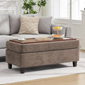 45 Inch Large Storage Ottoman Bench by WUTUTUEE