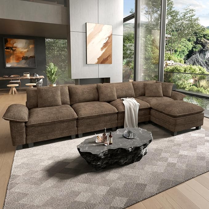 HERA'S HOUSE 158" Modular Sectional Sofa, Oversized L Shaped Couches by HERASHOUSE