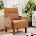 Mid Century Accent Chair, Wooden Leisure Armchair by POINTANT