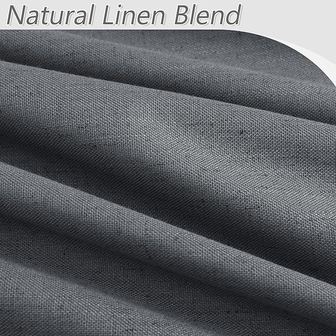 Guken 100% Blackout Curtains 96 Inch Length 2 Panels Set - Image 3