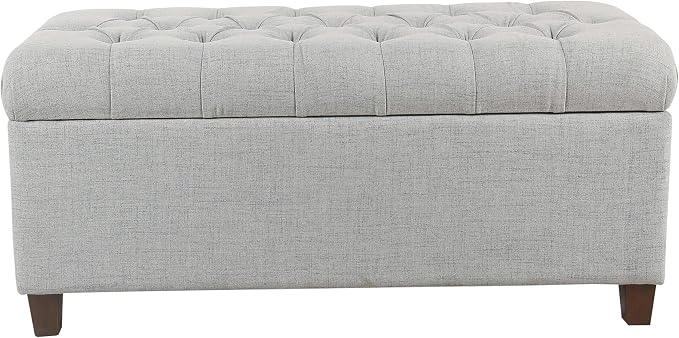 Homepop Home Decor Tufted Ainsley Button Storage Ottoman Bench - Image 6