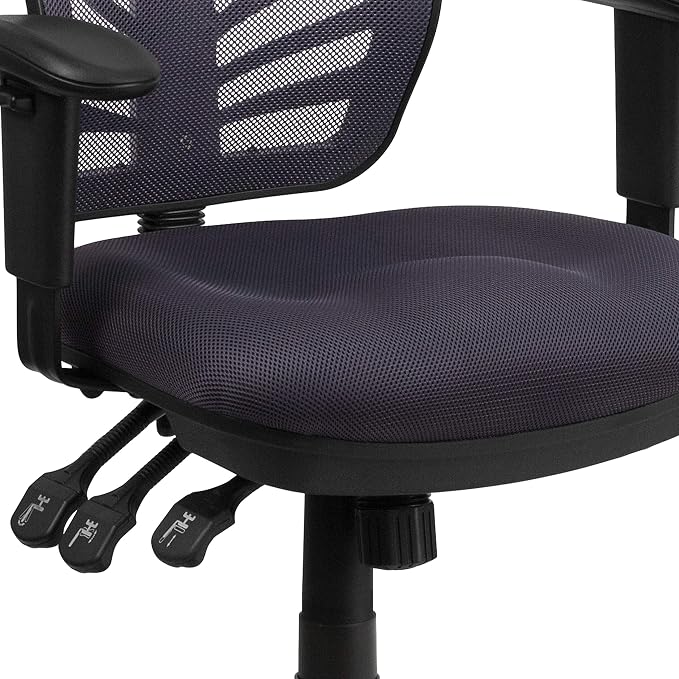 Flash Furniture Nicholas Mid-Back Swivel Office and Gaming Chair, Ergonomic - Image 11