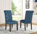 Roundhill Furniture Leviton Solid Wood Tufted Parsons Dining Chairs by RoundhillFurniture