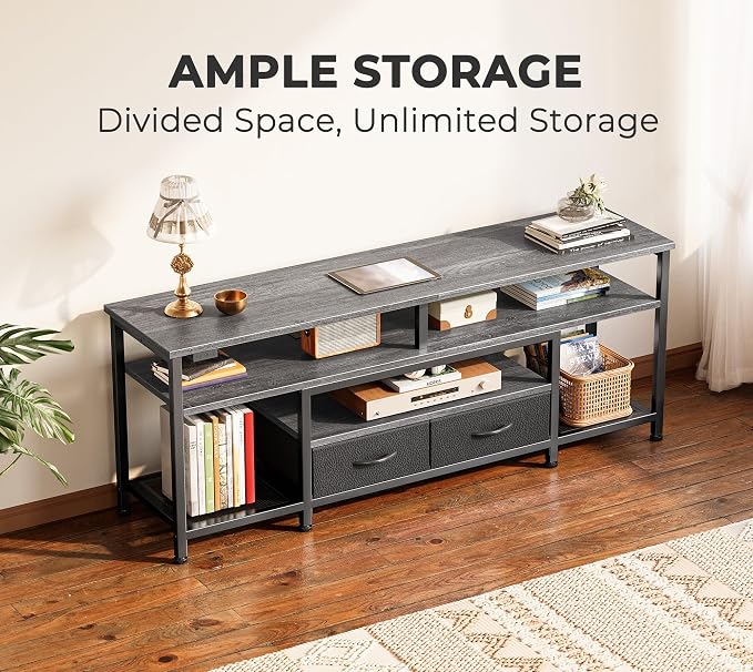 Huuger TV Stand for 55 60 Inch TV, Entertainment Center - Image 4