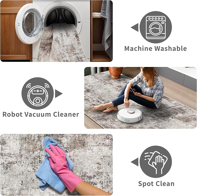 Hallway Runner Rug 2x8 Washable: Entryway Runners Rugs Non Slip Easy-to-Clean - Image 5