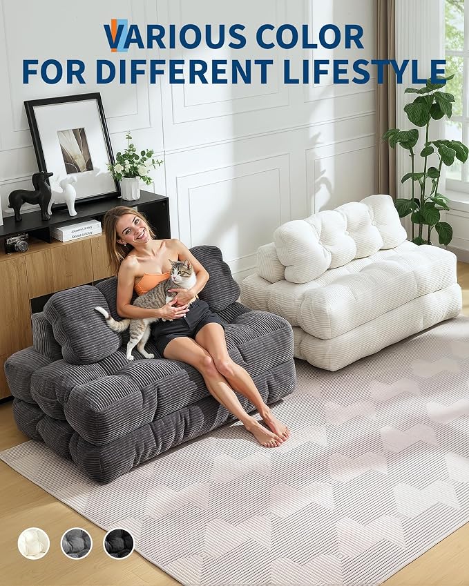 Folding Sofa Bed, Convertible Folding Out Sofa Bed - Image 4