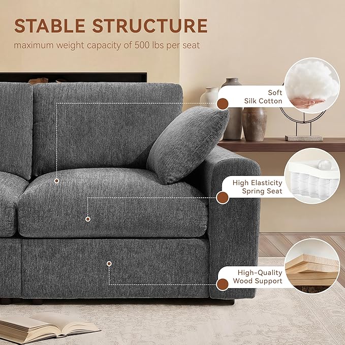 Ihanherry Cloud Sectional Couches - Image 4