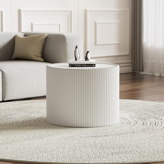 Modern Nesting Coffee Table Set of 2, Creative Moon Coffee and End Table Set - Image 5