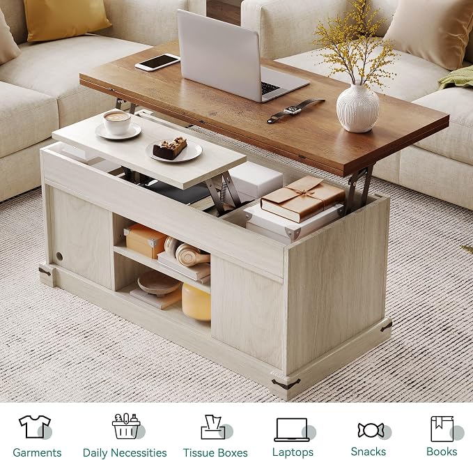 YITAHOME Lift Top Coffee Table - Image 3