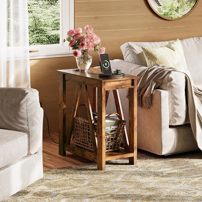 WLIVE End Tables Living Room Set of 2 - Image 8