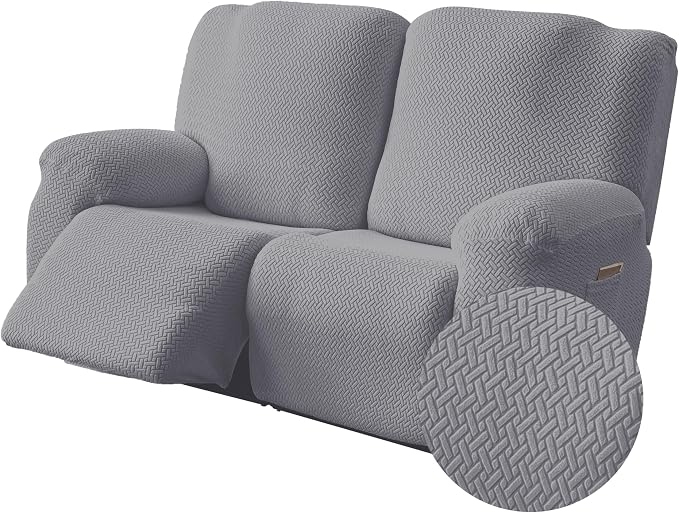 Genina Recliner Loveseat Cover Stretch Couch Covers Sofa slipcover by Genina