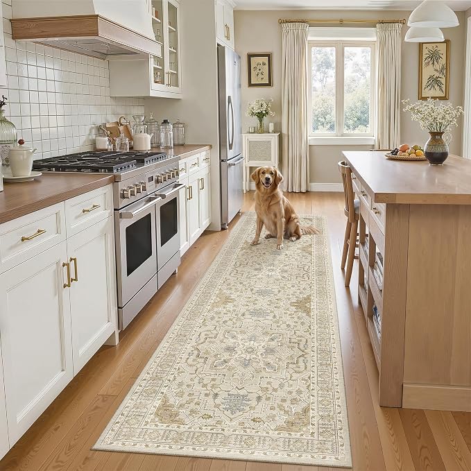 Madane Runner Rug 2x8, Washable Hallway Runner Rugs, Non-Slip Low-Pile Soft - Image 2
