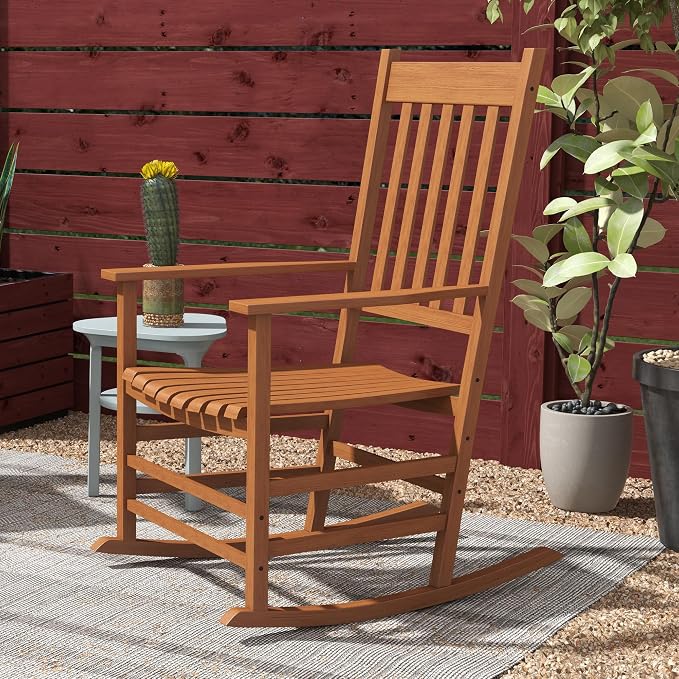 Outsunny Outdoor Rocking Chair Set of 2, Patio Rocking Chair - Image 7