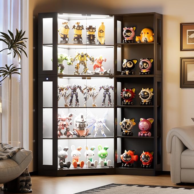PAKASEPT Corner Display Curio Cabinet - Image 9