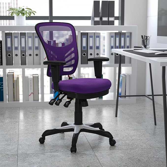 Flash Furniture Nicholas Mid-Back Swivel Office and Gaming Chair, Ergonomic - Image 2