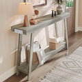 Huuger Console Table with Charging Station, USB-C Port, 2 Tiers Entryway Table by Huuger