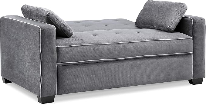 Serta Ainsley 66.5" Convertible Sleeper Loveseat, Full Size, Dreamcoil Comfort - Image 4