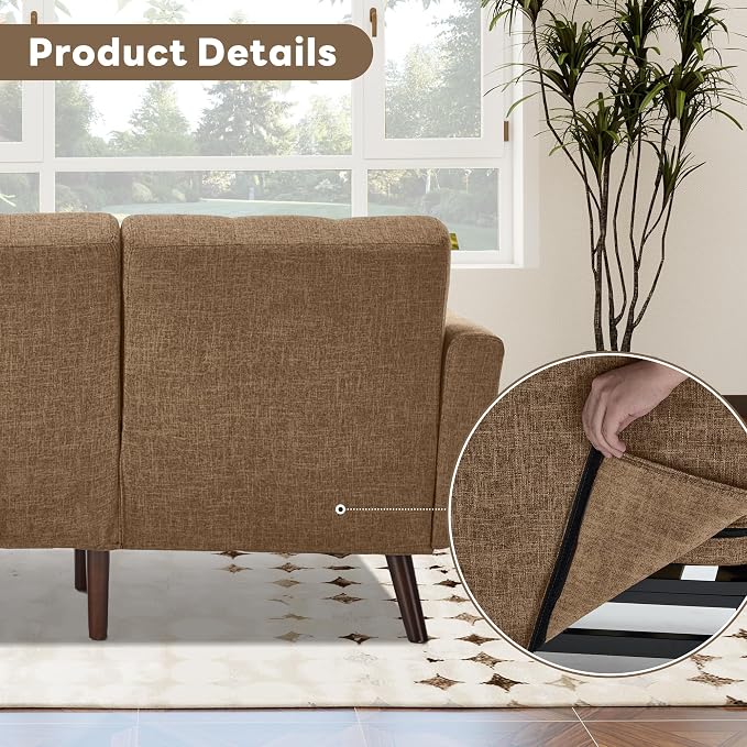 Tbfit L Shaped Couch Sofa, 3 Seater Sofas - Image 6