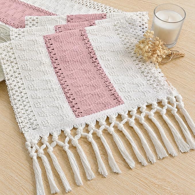 FEXIA Boho Table Runner Summer Home Decor by FEXIA