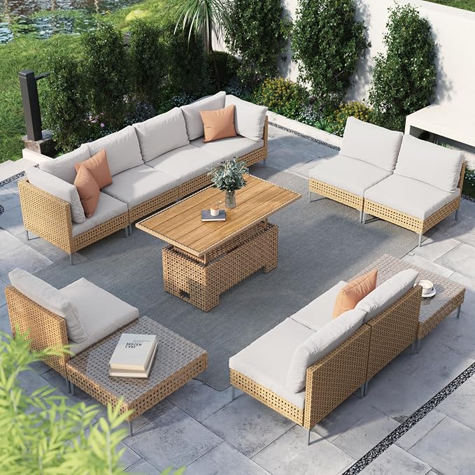 Grand patio 12-Piece Patio Wicker Furniture Set by GrandPatio