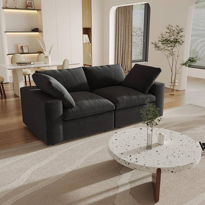 Cloud Modular Sectional Sofa Couch, 80.3" Convertible Couches Lovesofa - Image 3