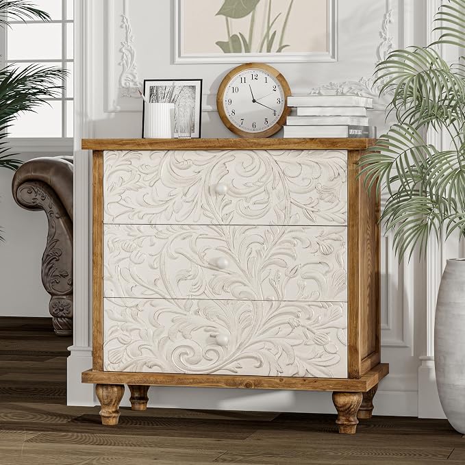 3 Drawer Farmhouse Dresser x 2P - Image 8