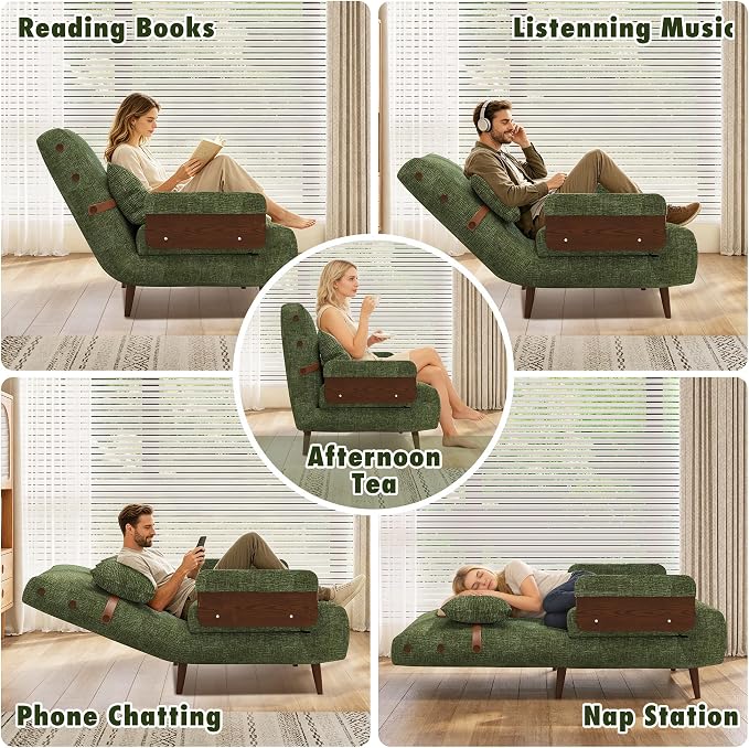 JASIWAY Convertible Sleeper Chair Bed - Image 5