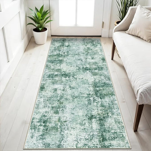 3x6 Washable Entryway Runner Rug: Non Slip Wide Hallway Runners Easy-to-Clean - Image 2