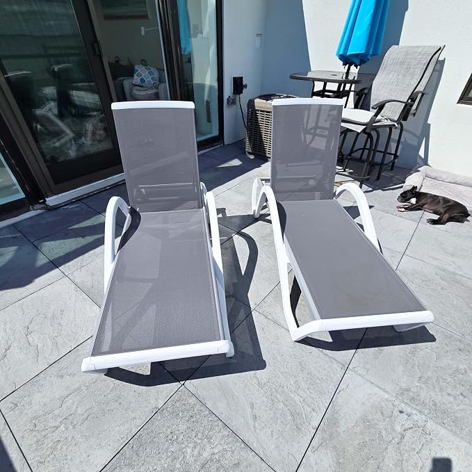 PURPLE LEAF Patio Chaise Lounge Chair - Image 4