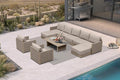 PURPLE LEAF Patio Furniture Set 10 Pieces Patio Seating by PURPLELEAF