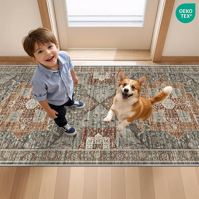 Runner Rug 2x10, Ultra-Thin Kitchen Rugs Non Slip Washable Rugs - Image 8