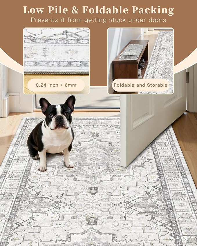 Madane Hallway Runner Rug 2x12, Long Washable Runner Rugs 12ft - Image 6