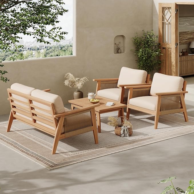 Christopher Knight Home Lorna 4-Seater Patio Furniture Set - Image 3