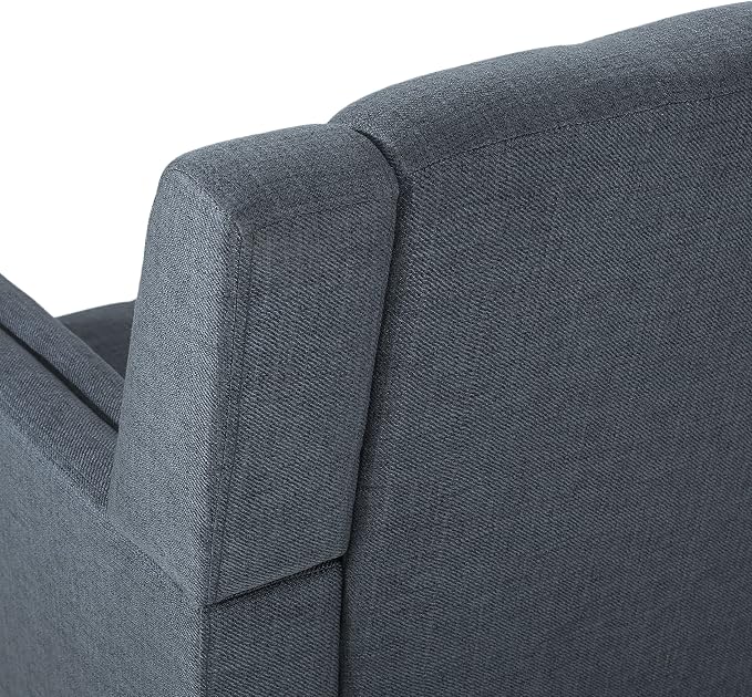 Christopher Knight Home Evelyn Mid Century Modern Fabric Arm Chair, Dark Gray - Image 10