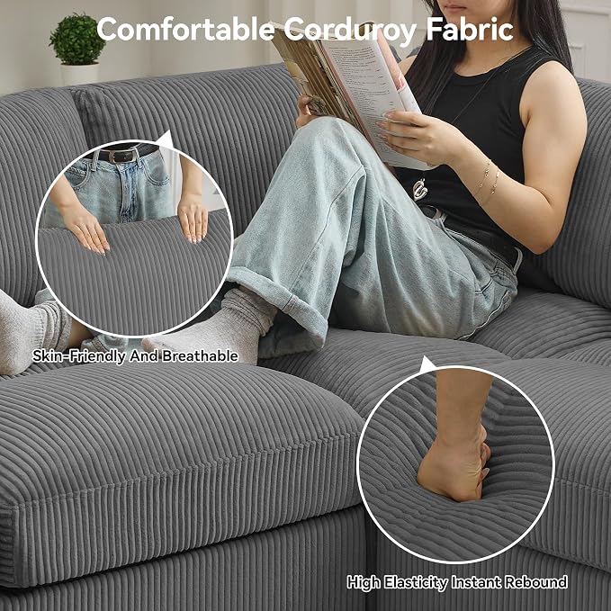 87'' U-Shaped Sectional Sofa - Image 3