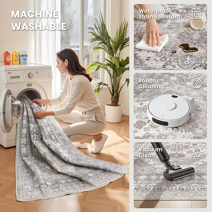 zesthome Washable Runner Rug 2.5x8 - Image 4